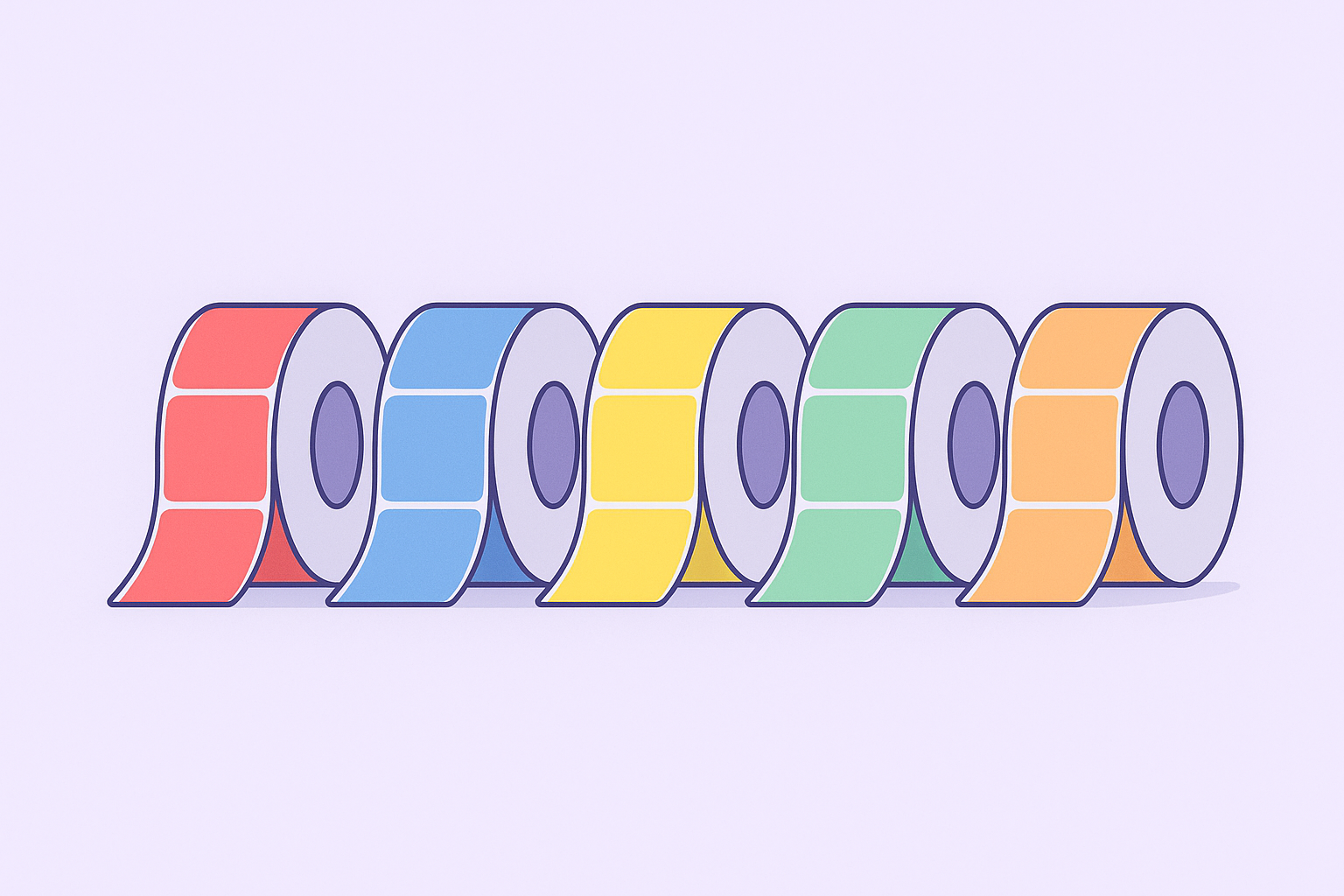 Etiquetes de colors per a impressores Dymo