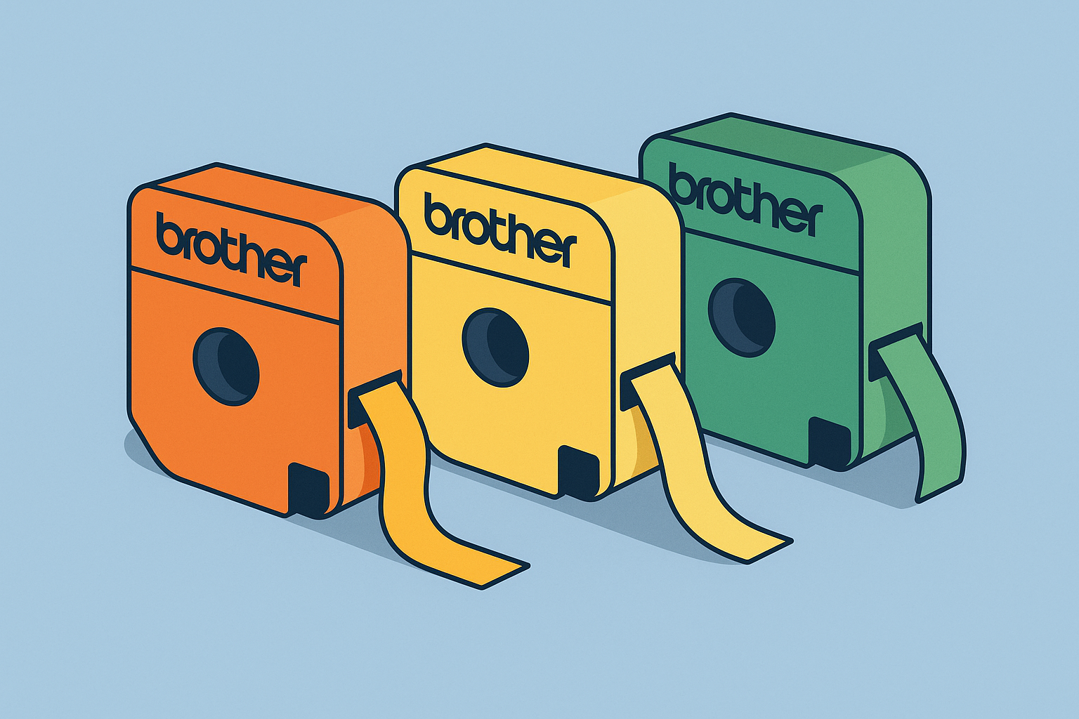 Cintes d'etiquetes fluorescents Brother (TZ/TZe)
