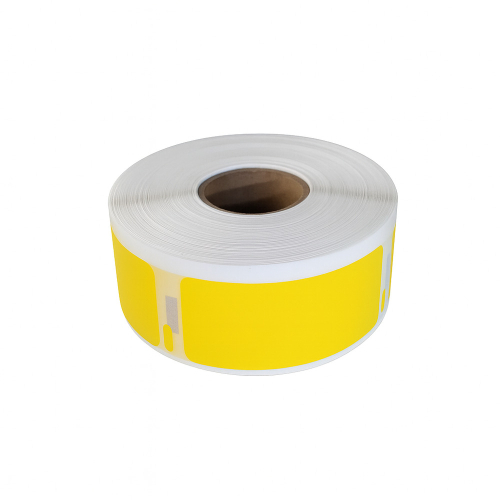 Etiquetes grogues compatibles amb Dymo 11352, 25 x 54mm, 500 etiquetes