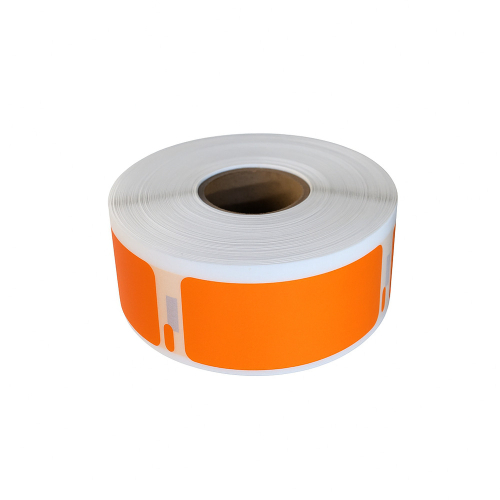 Etiquetes taronja compatibles amb Dymo 11352, 25 x 54mm, 500 etiquetes