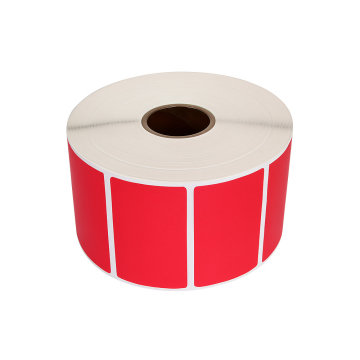 Zebra 57 x 32 etiquetes compatibles vermelles