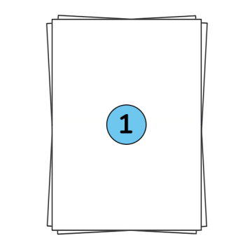 A4 fulls d'adhesius