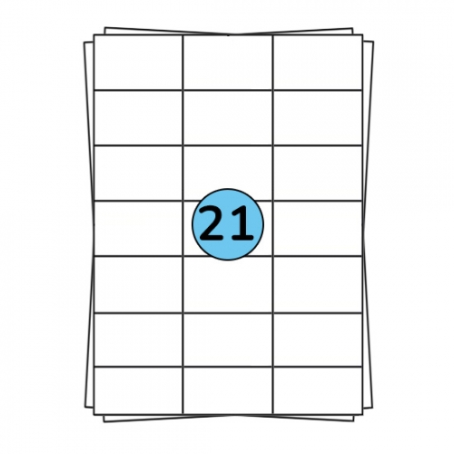 A4 etiquetes en full 70 x 42 mm, 2 100 etiquetes