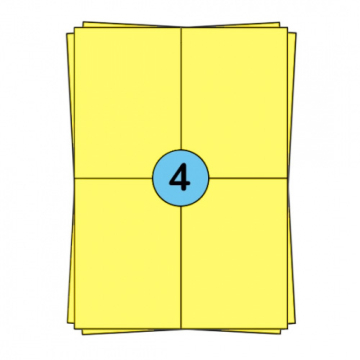 A4 fulls d'adhesius