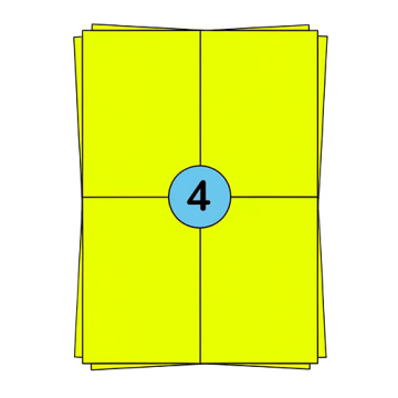 A4 fulls d'adhesius