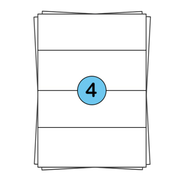 A4 fulls d'adhesius