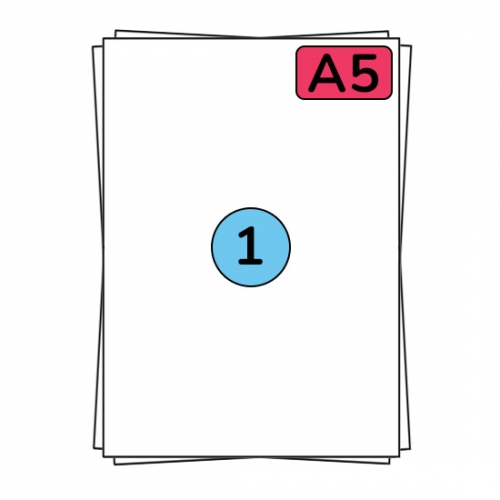 A5 etiquetes en full 210 x 148 mm, 100 etiquetes