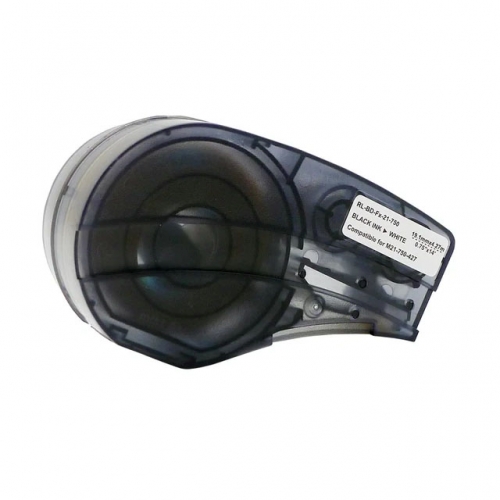 Cinta d'etiquetes compatible amb Brady M21-750-427, negre sobre blanc, 19,1mm x 4,88m