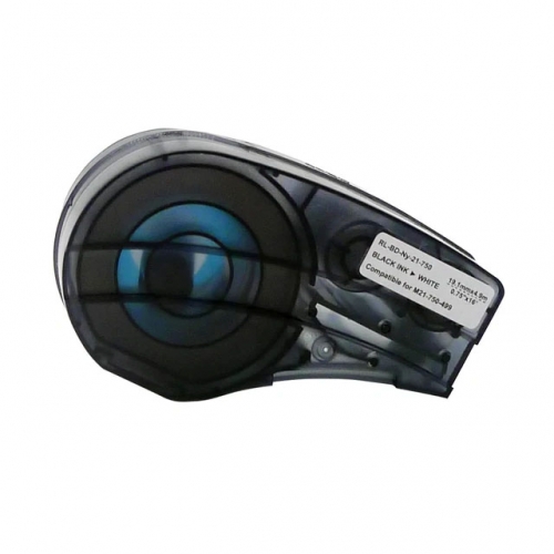 Cinta d'etiquetes compatible amb Brady M21-750-499, negre sobre blanc, 19,1mm x 4,88m