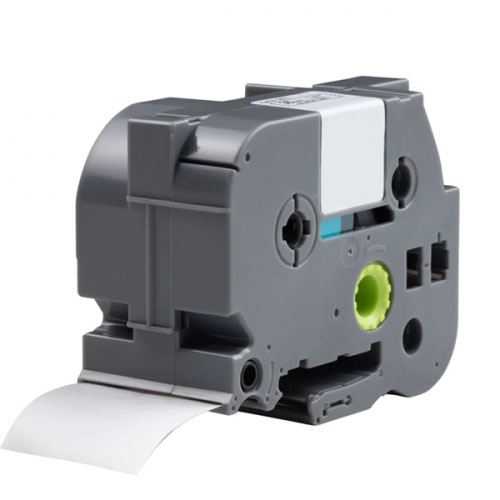 Cinta d'etiquetes compatible amb Brother TZe-162, vermell sobre transparent, 36mm x 8m